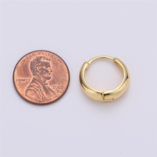 24K Gold-Filled Huggie Hoop Earrings
