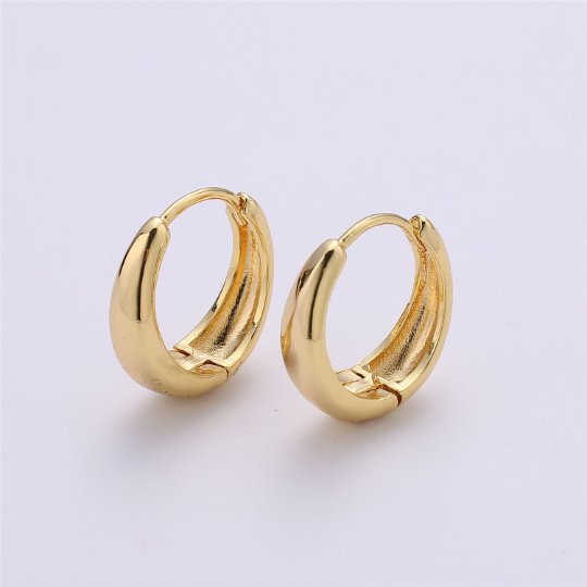 24K Gold-Filled Huggie Hoop Earrings