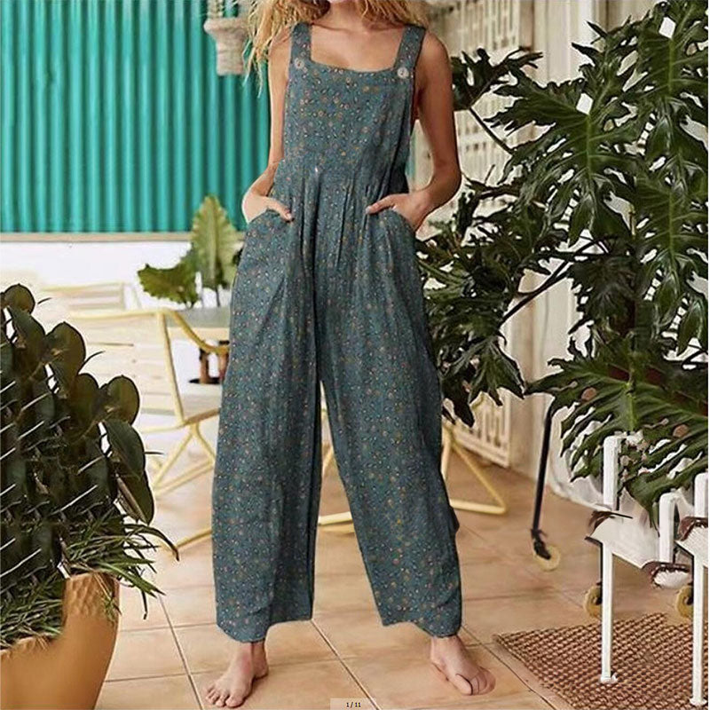 Women's Plus Size Wide-Leg Jumpsuit