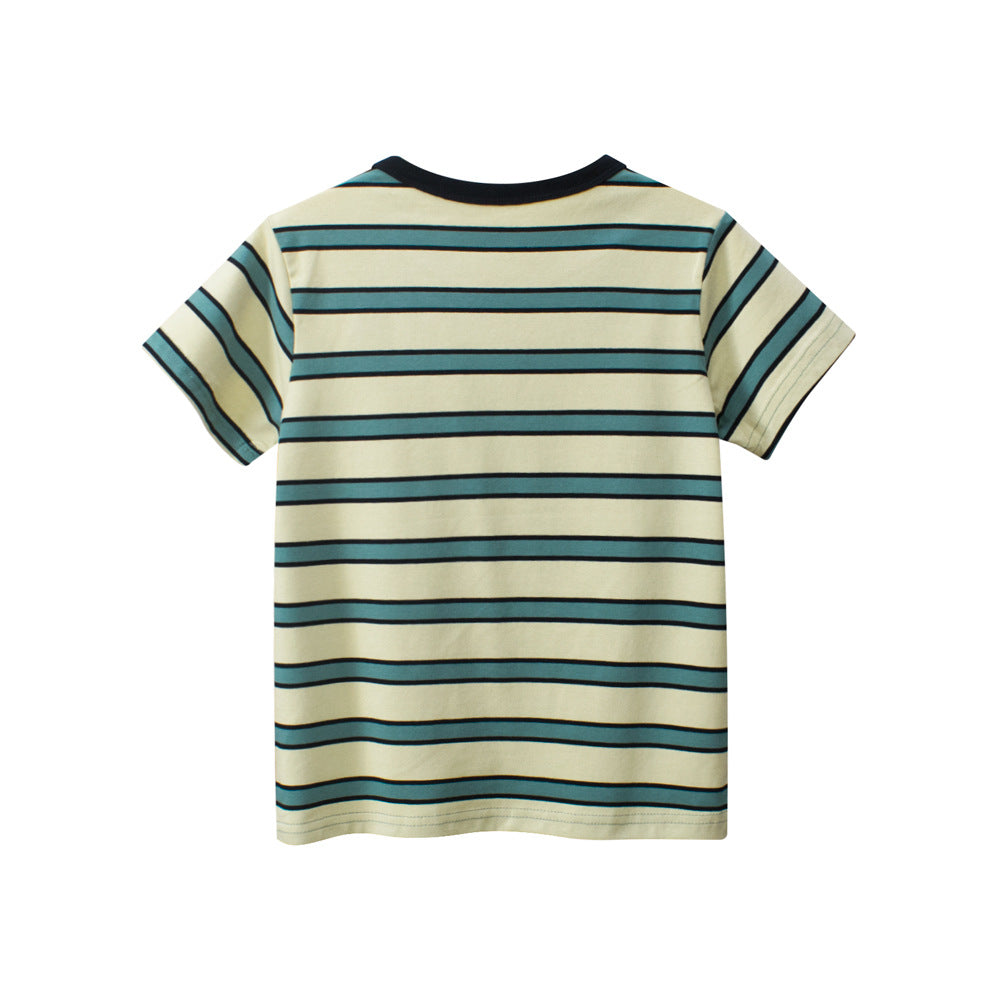 Boys’ Striped Short-Sleeve T-Shirt