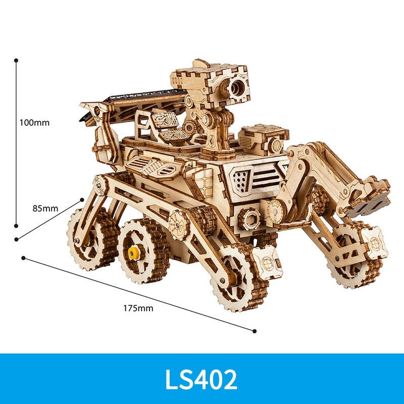 Robotime ROKR Solar-Powered Wooden Model Kit