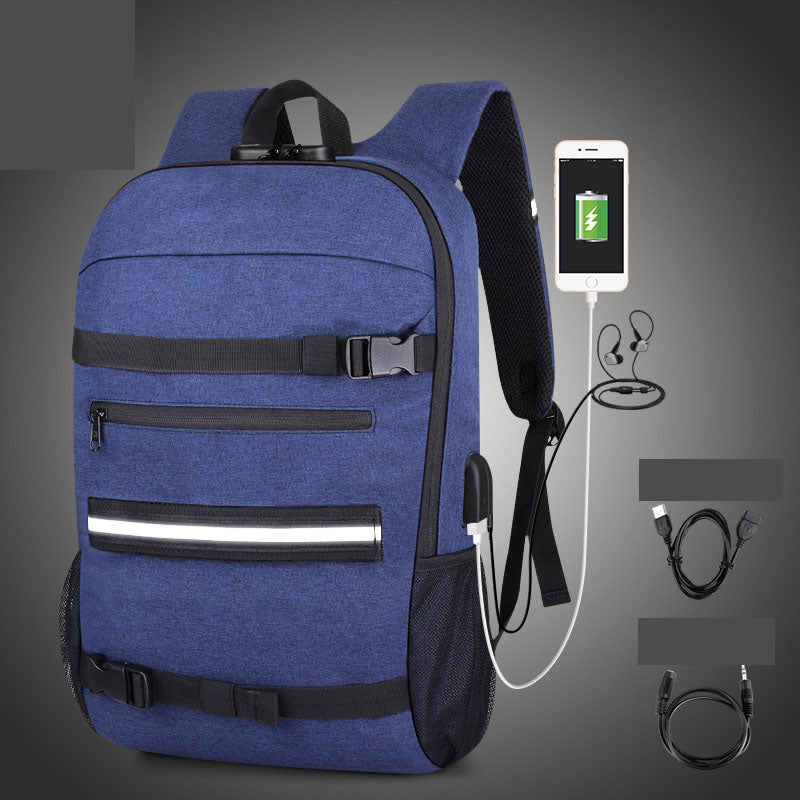 Camouflage Backpack with USB Port & Anti-Theft Lock