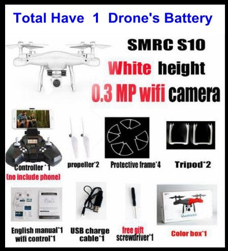 S10 SMRC FPV Quadcopter Drone with 2MP Wi-Fi Camera