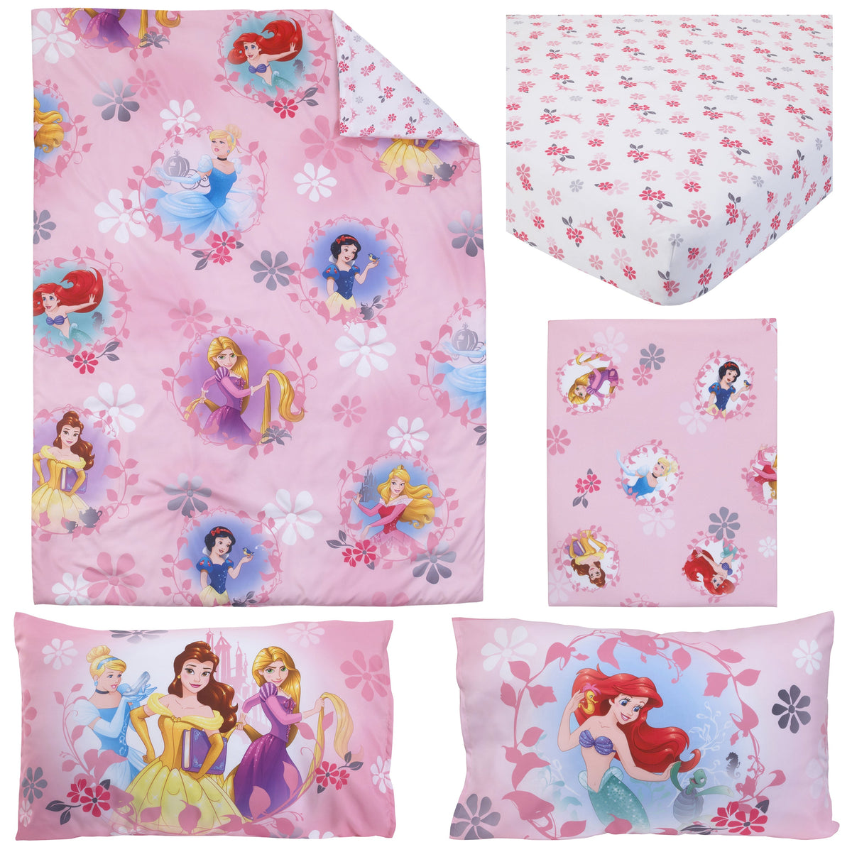 Disney Princess Toddler Bedding Set — 4 Pieces