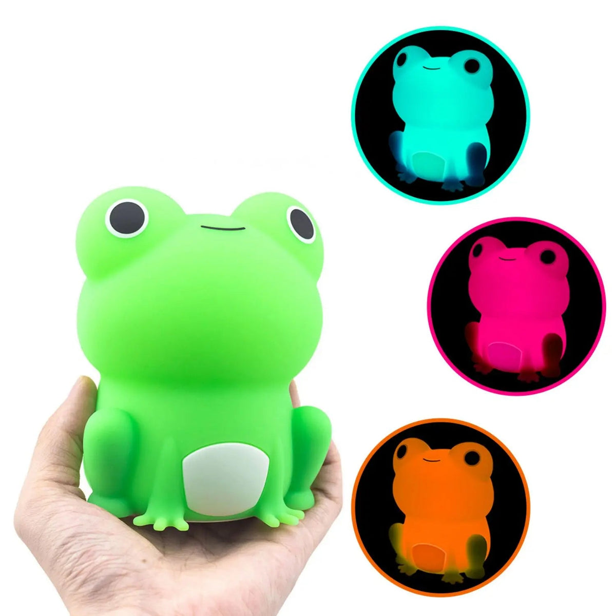 Rechargeable Silicone Frog LED Night Light with Timer
