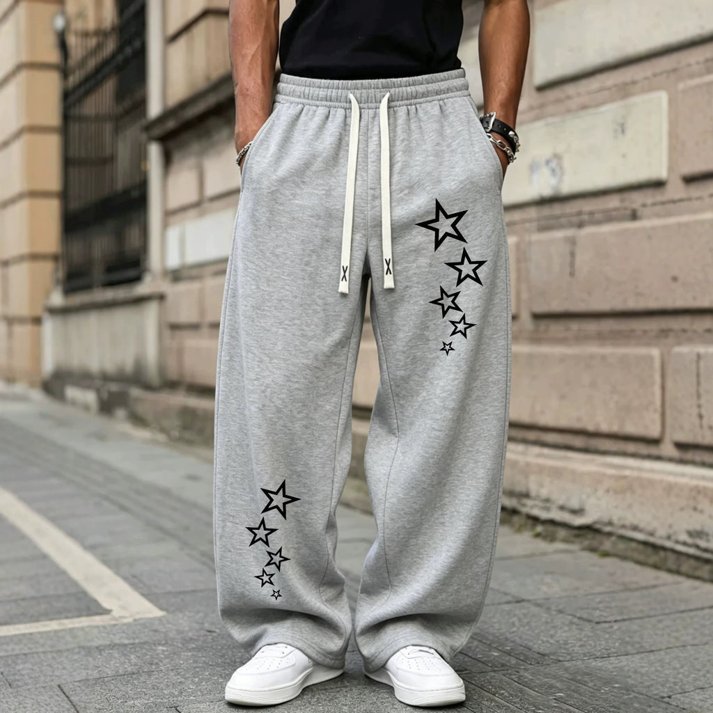 Casual Straight Leg Sweatpants Lightweight Loose Fit Plus Size Pants