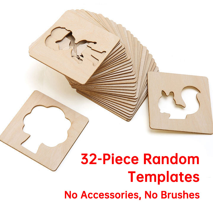 Kids’ Wooden Drawing Stencil Set