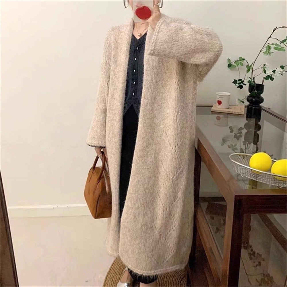 Longline Open-Front Sweater