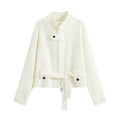 Women's Fitted-Waist Knit Zip Jacket