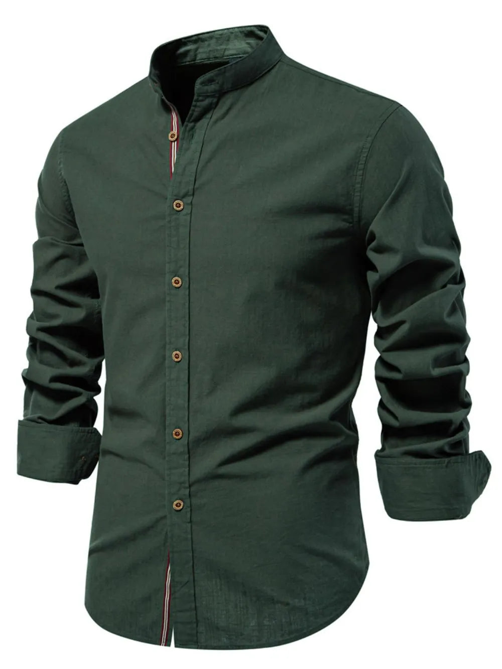Men's Plus Size Embroidered Button-Down Shirt