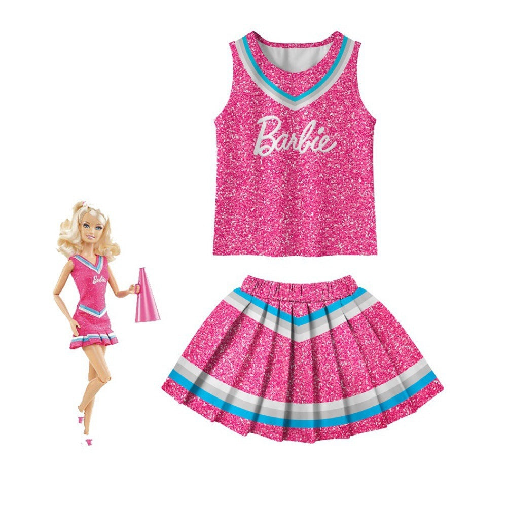 Girls’ Barbie Princess Costume Dress Set, 2 Pieces