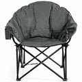 Padded Folding Moon Camping Chair with Carry Bag