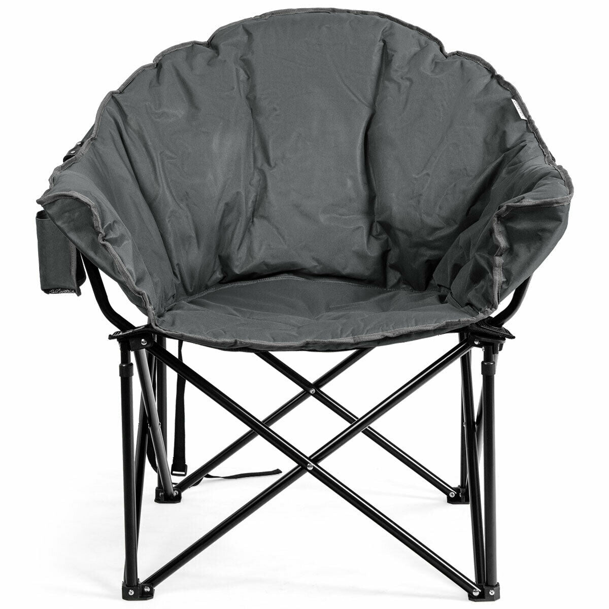 Padded Folding Moon Camping Chair with Carry Bag