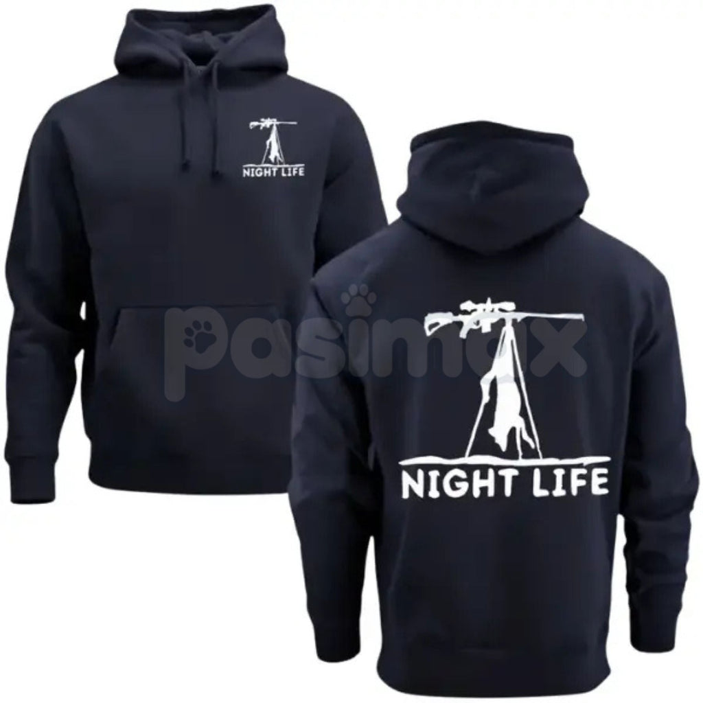Men's Coyote Night Life Graphic Hoodie