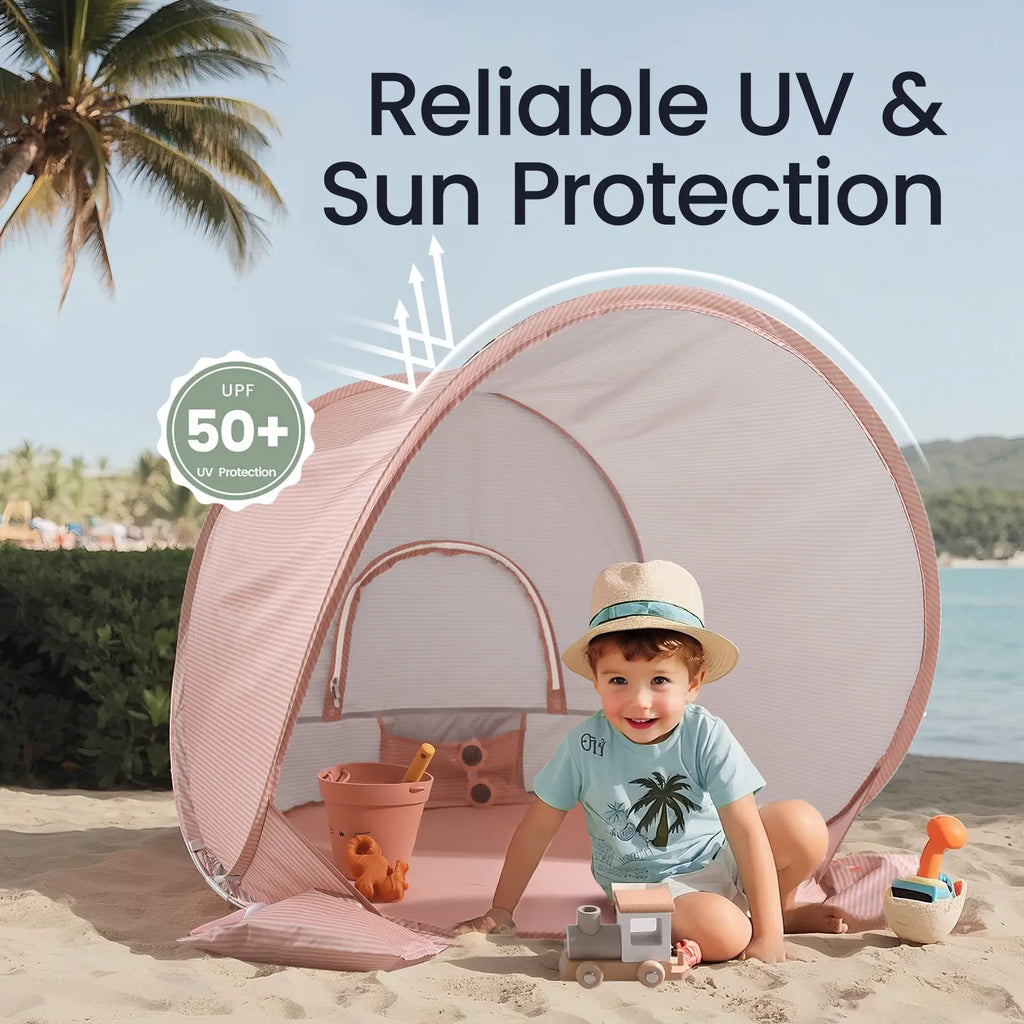 Tiny Land Beach Tent & Sand Toy Set for Kids