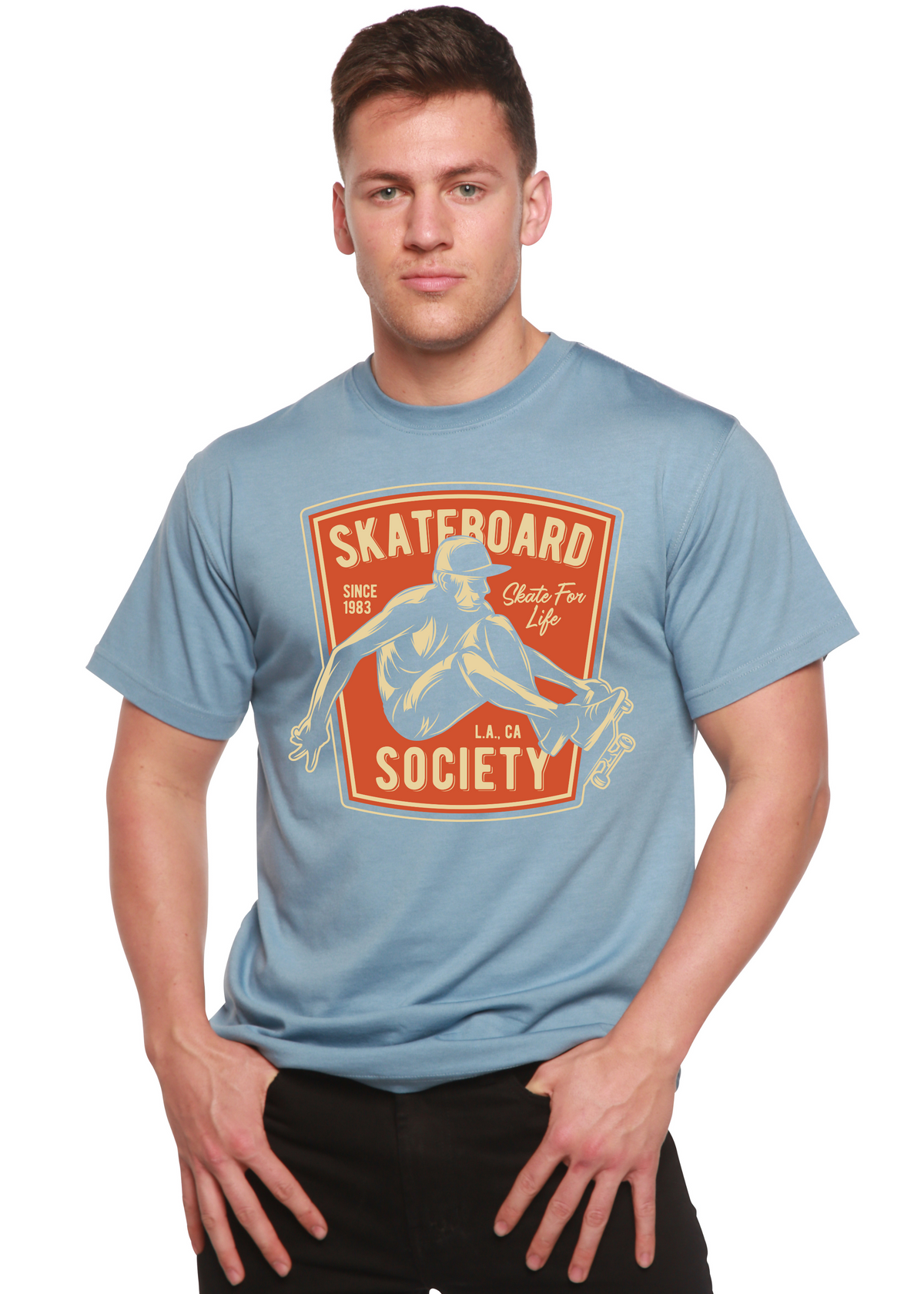 Men's Skateboard Society Bamboo-Blend T-Shirt