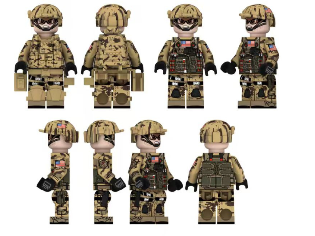 Mil-Blox U.S. Army Desert Team, 5 Figures