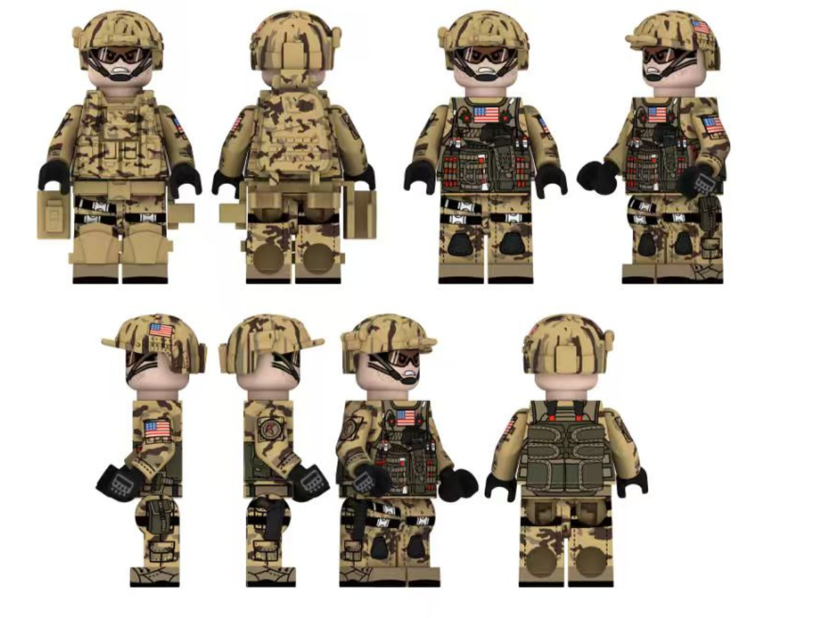 Mil-Blox U.S. Army Desert Team, 5 Figures