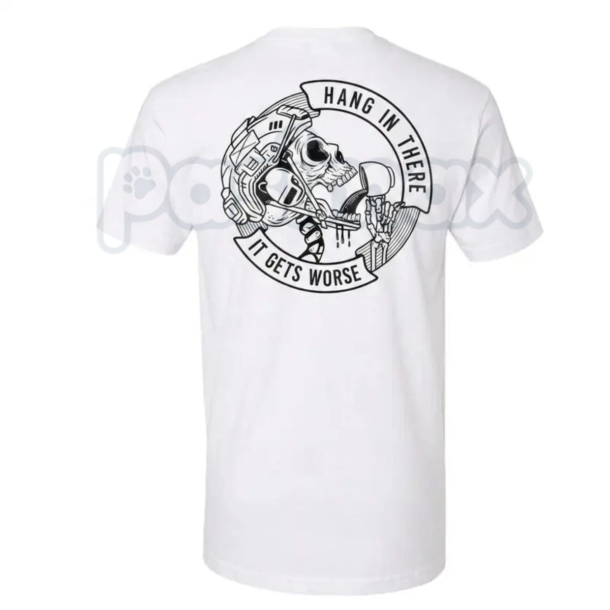 Men's Hang In There It Gets Worse Skull T-Shirt