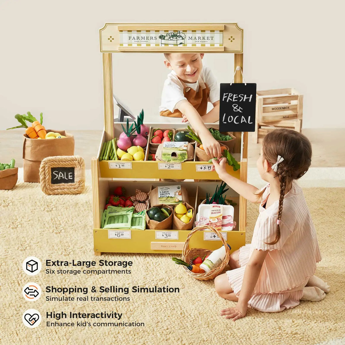 Tiny Land Kids’ Grocery Store Playset