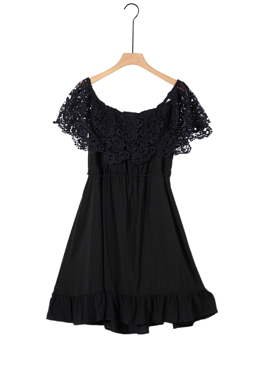 Women's Plus Size Off-Shoulder Lace-Sleeve Dress
