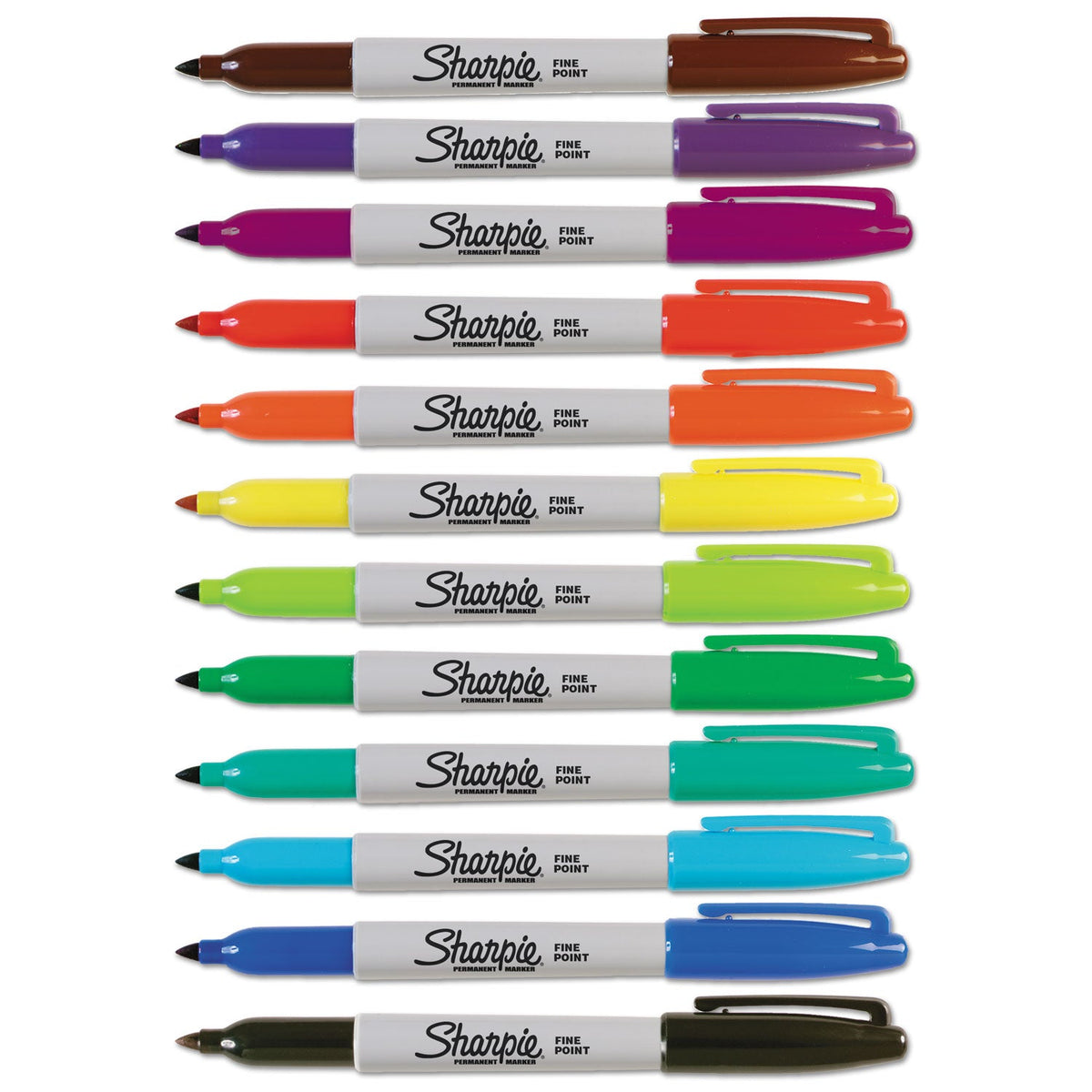 Sharpie Fine-Point Permanent Markers, Set of 12