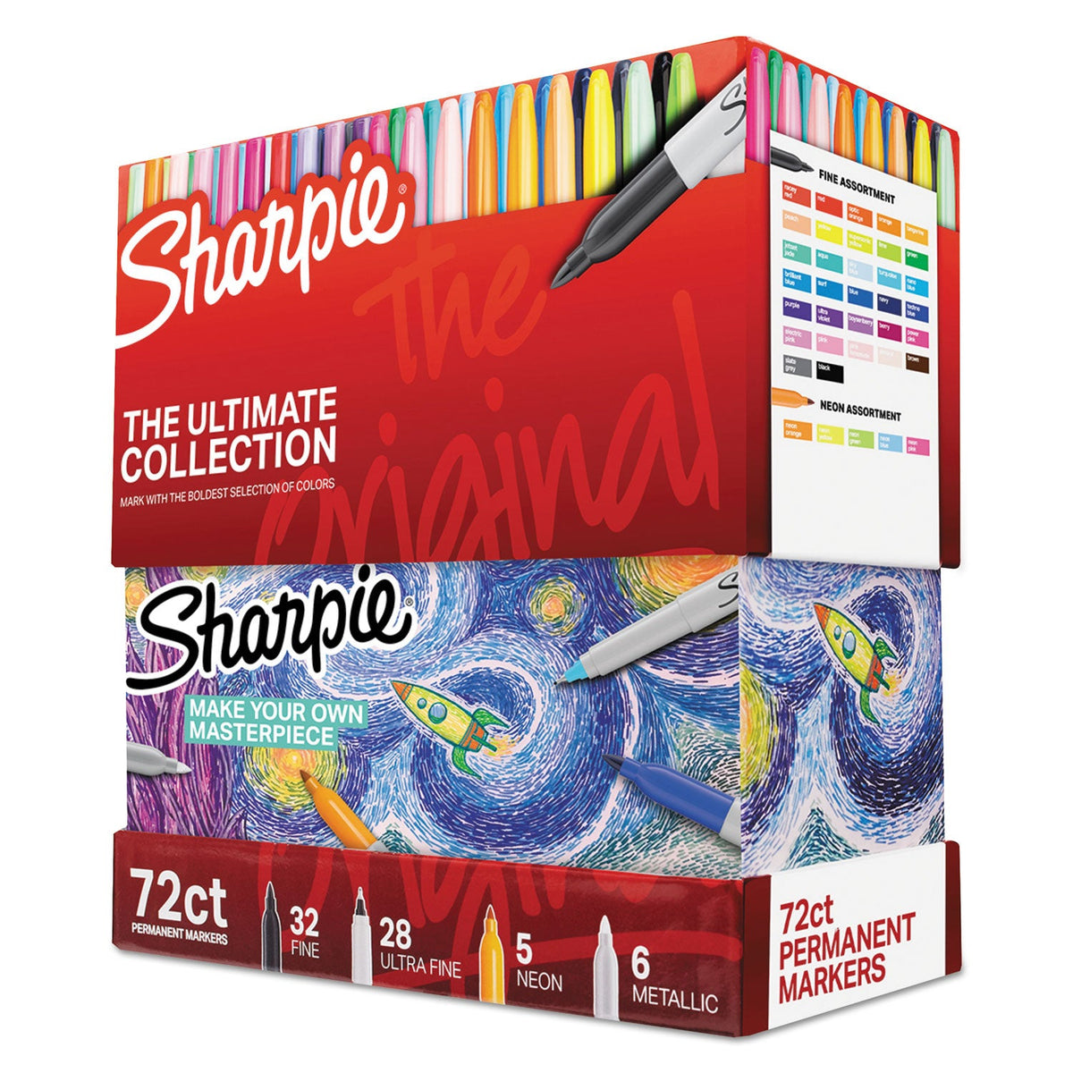 Sharpie Ultimate Collection Permanent Markers, Set of 72