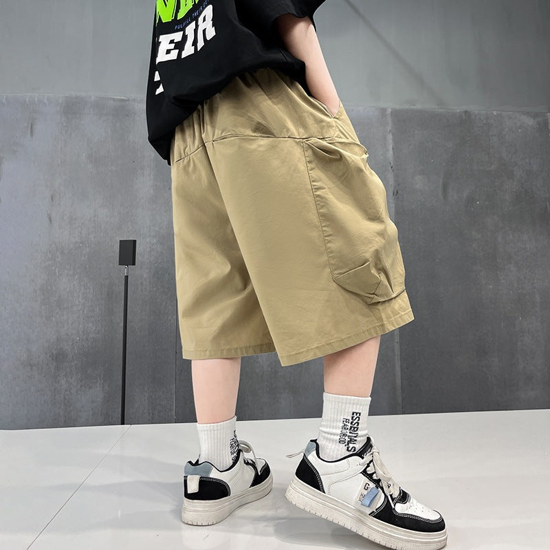 Boys’ Lightweight Mid-Length Cargo Shorts