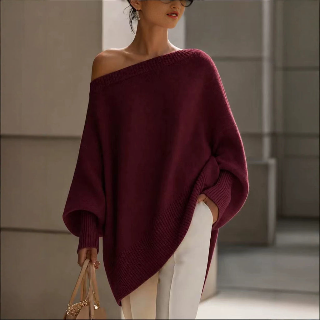 Thick pullover knitted sweater loose sweater for women