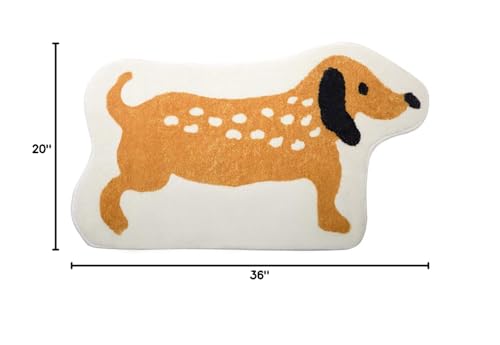 Fennco Styles Kids' Dog-Shaped Area Rug & Play Mat