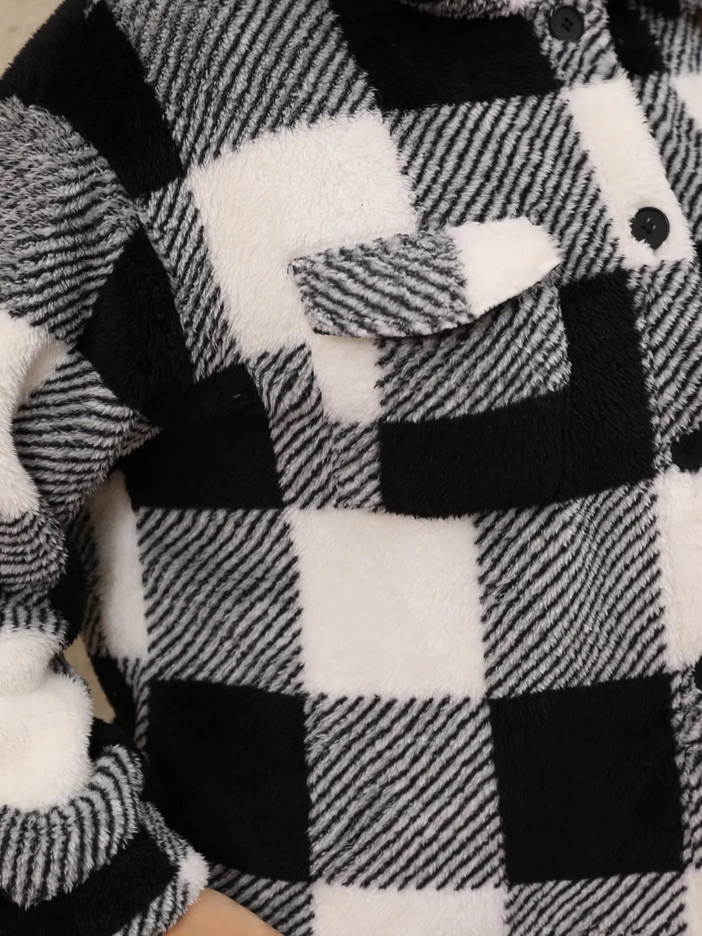 Women's Plus Size Plaid Jacket