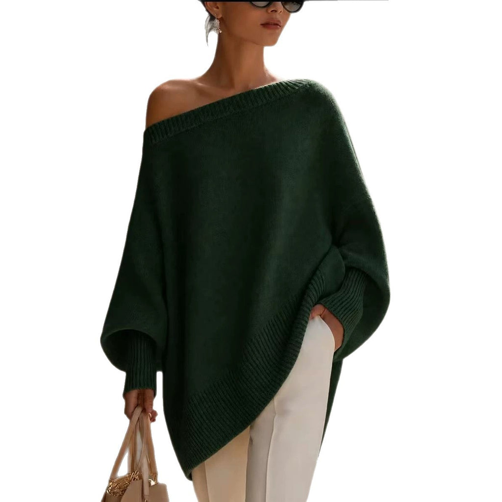 Thick pullover knitted sweater loose sweater for women