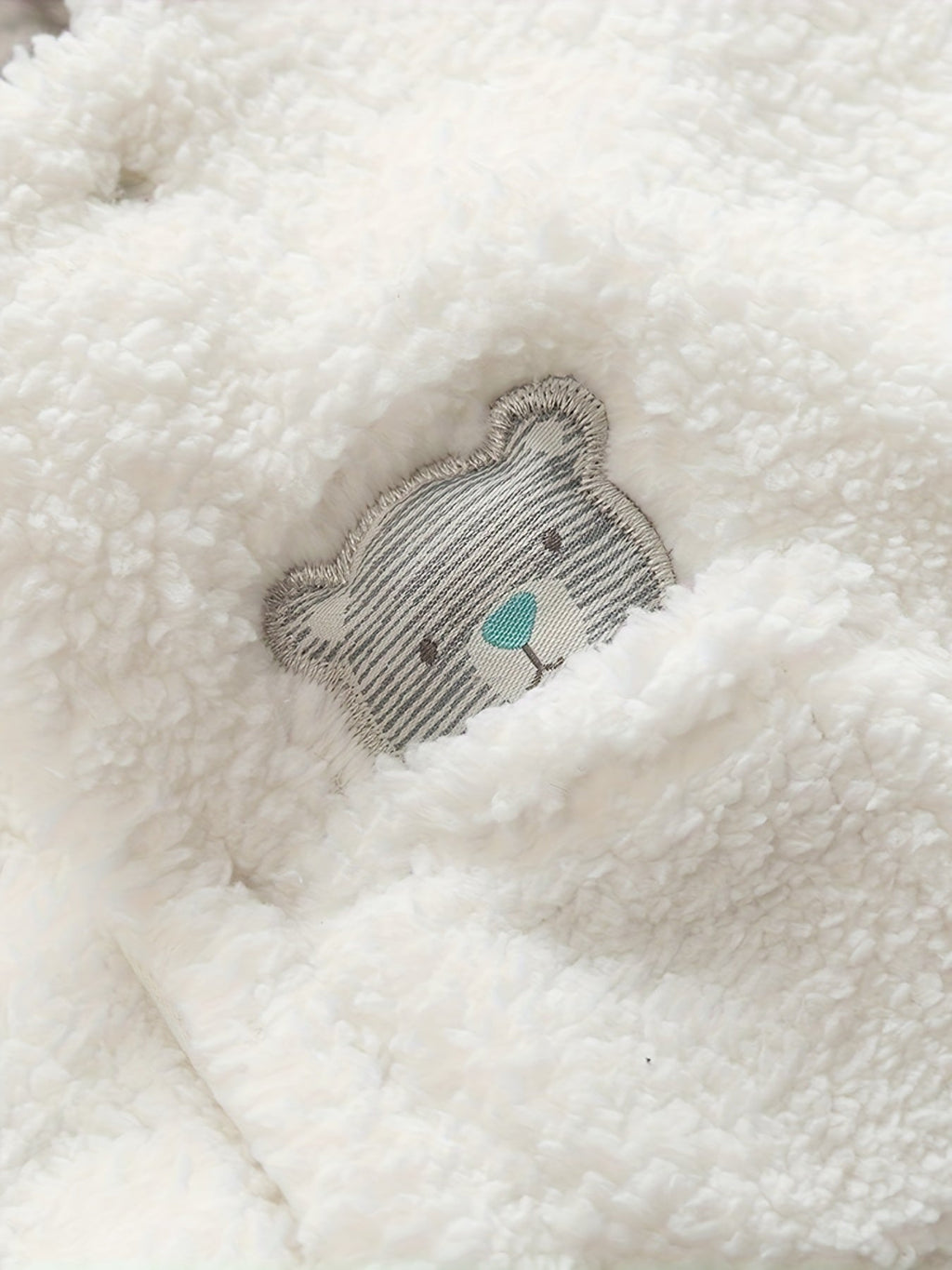 Baby Hooded Bear Fleece Footed Snowsuit