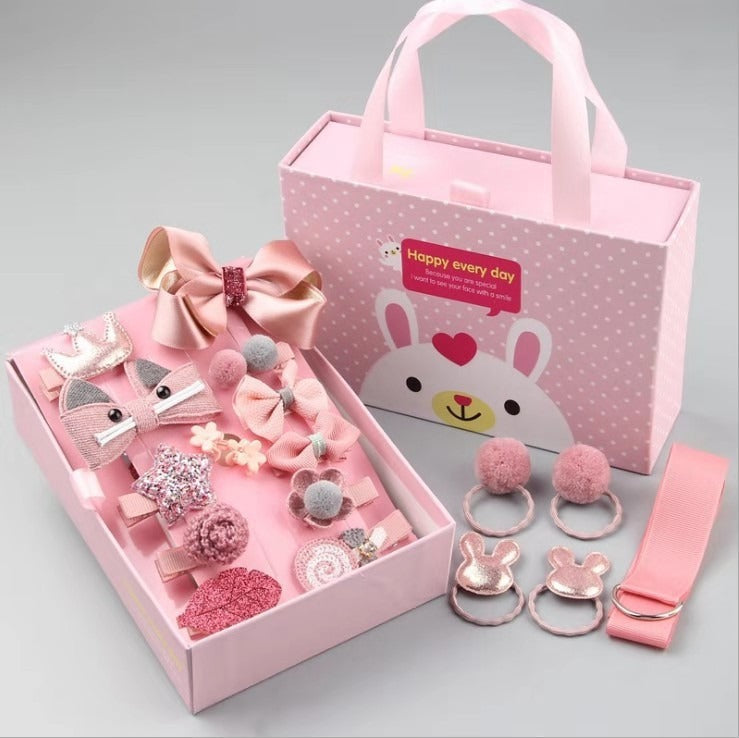Girls’ Hair Accessory Set, 18 Pieces