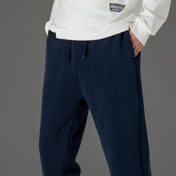 Men's Fleece-Lined Ankle-Tie Sweatpants