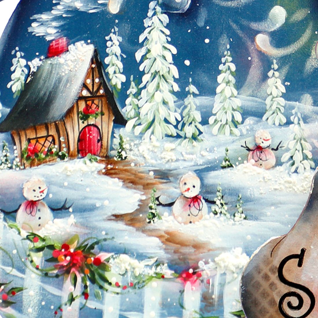 Blue Seed Freezing Christmas Outdoor Yard Sign by Jamie Mills-Price Christmas Santa Snowman Decor