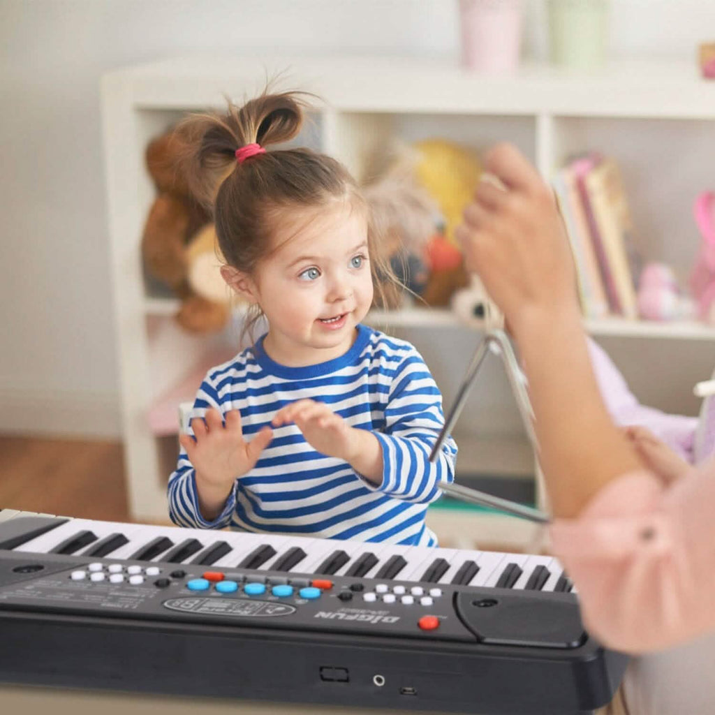 Kids' 37-Key Electronic Piano Keyboard with Microphone