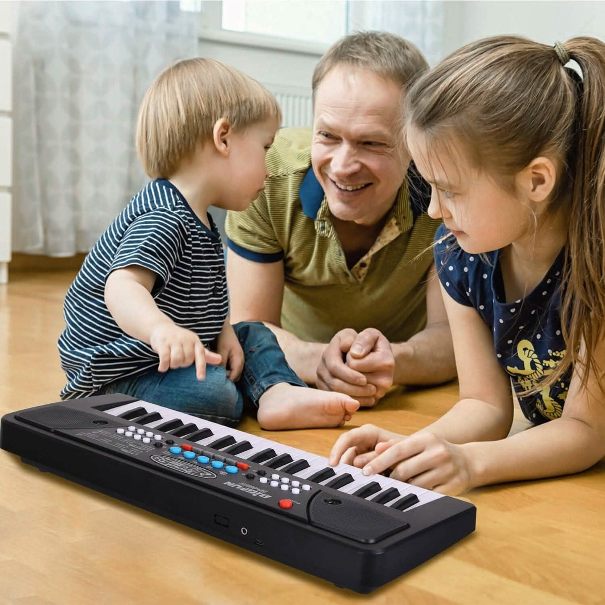 Kids' 37-Key Electronic Piano Keyboard with Microphone
