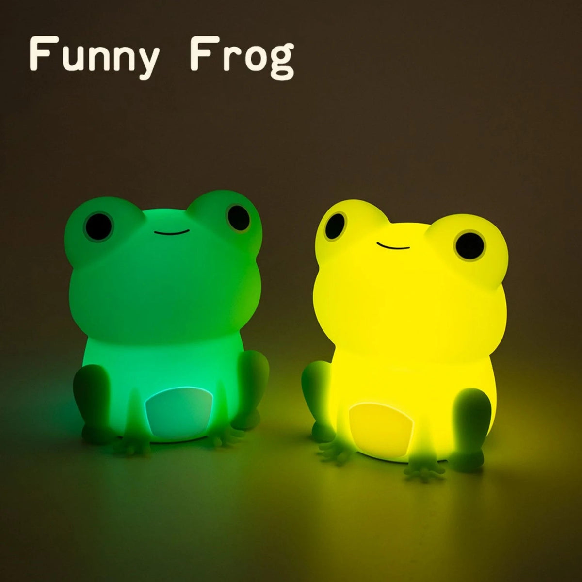 Rechargeable Silicone Frog LED Night Light with Timer