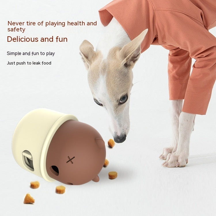 Pets Leakage Food Feeder Dog Interactive Training Toy Ball Natural Rubber Chew Dog Food Ball Snack Food Feeder