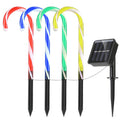 Solar Christmas Candy Cane Light IP55 Waterproof Stake Light Lamp for Patio Yard Garden Pathway