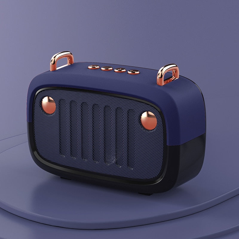 Vintage-Style Bluetooth 5.0 Speaker with FM Radio & USB