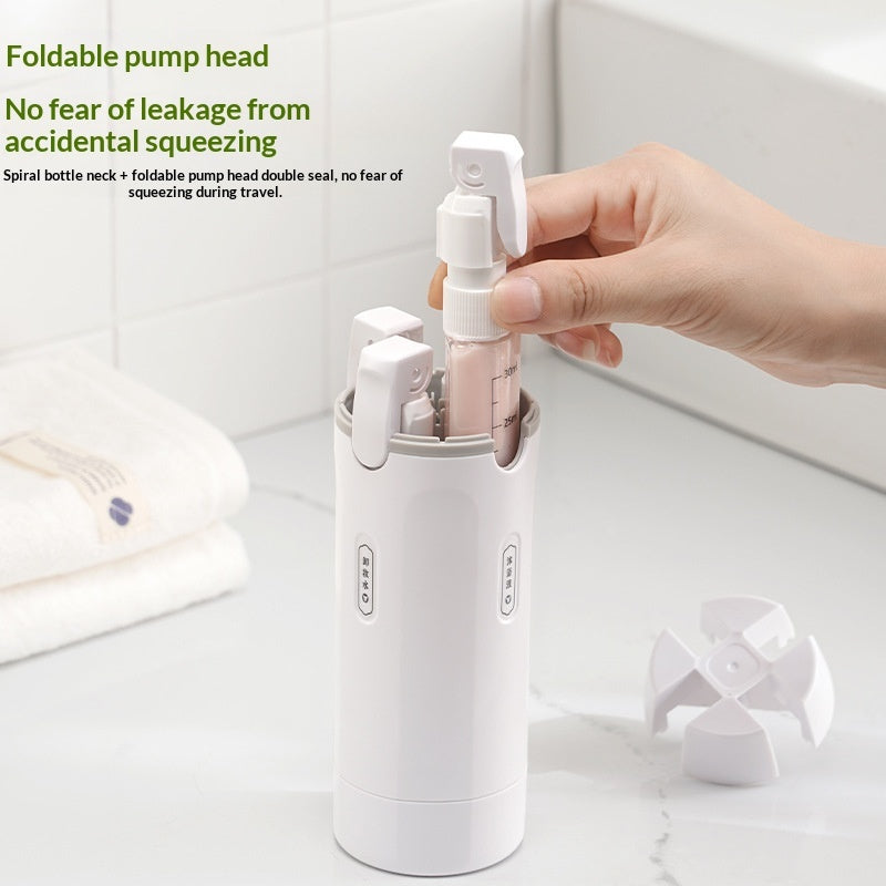 4-in-1 Refillable Travel Toiletry Dispenser