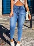 Stretch Skinny Jeans with Pockets