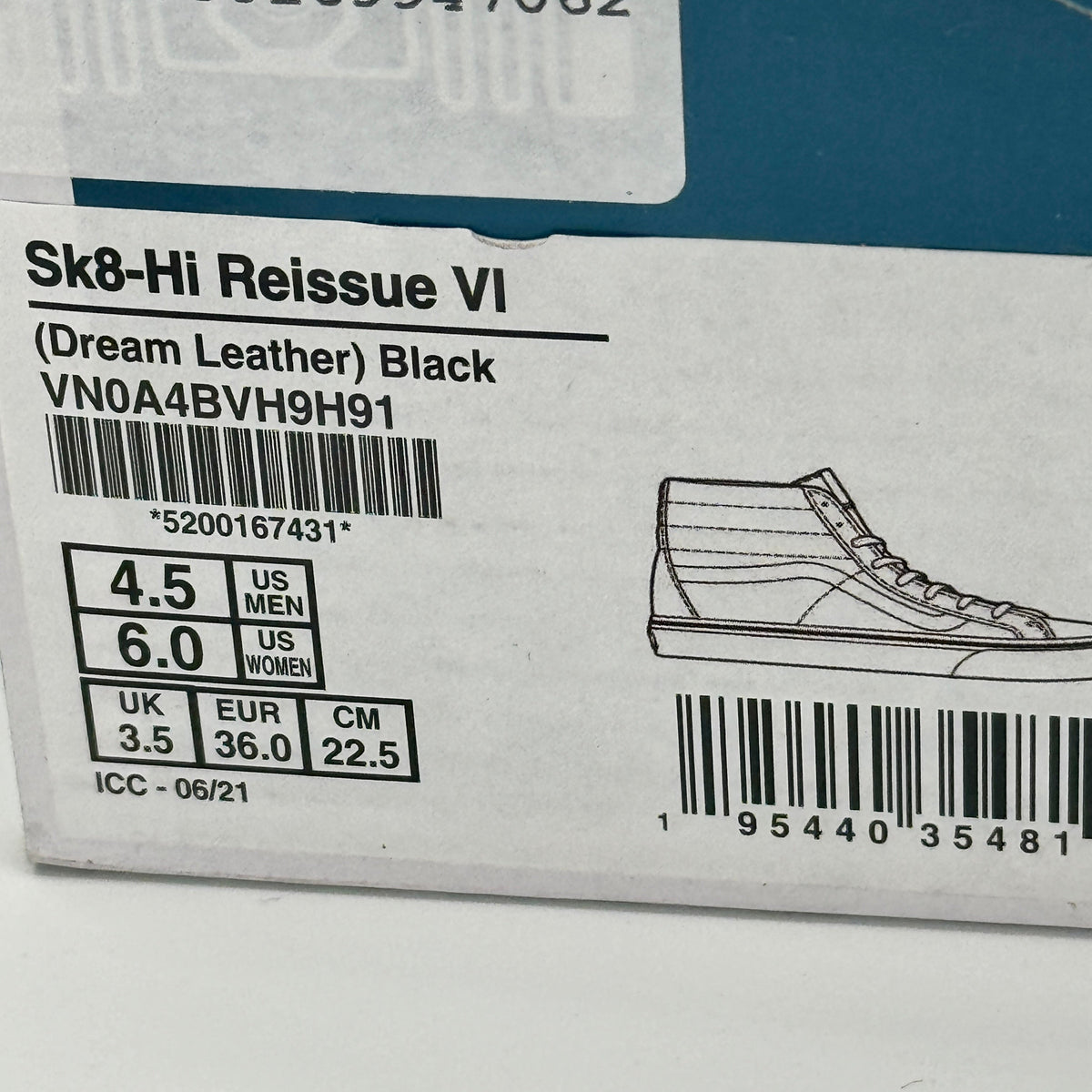 Vans Vault Sk8-Hi Reissue VI Black Dream Leather Sneakers