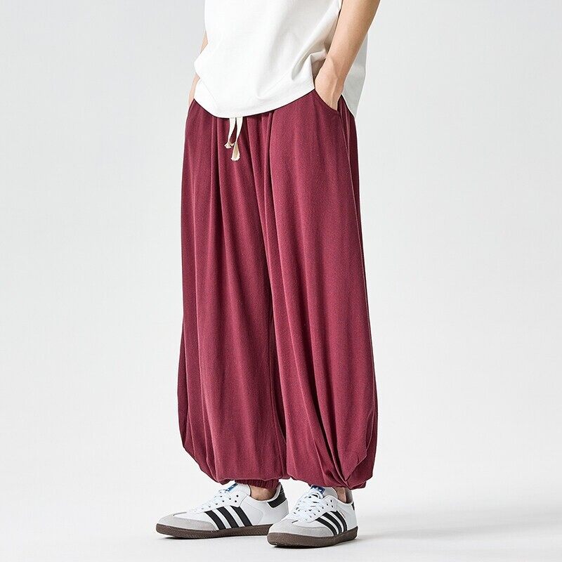 Men's Plus Size Lantern Harem Pants