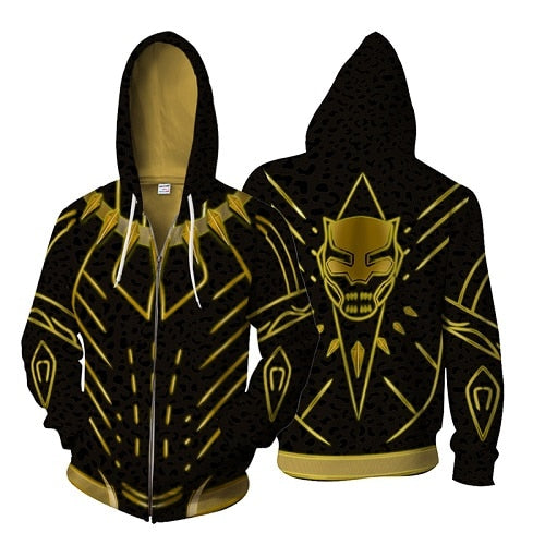 Men's Plus Size Graphic Zip Hoodie