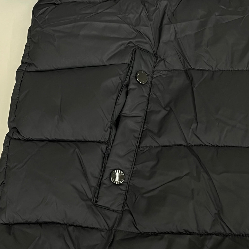 DKNY Boys’ Insulated Quilted Puffer Parka — Black, Large