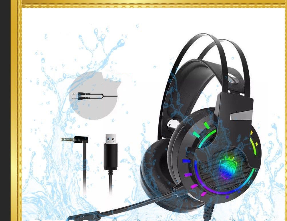 3.5mm Wired Gaming Headset with 50mm Drivers & Microphone