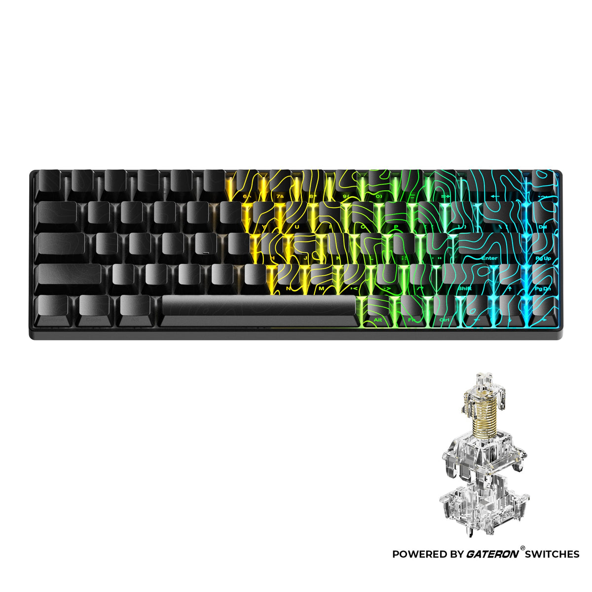 XVX HE68 68-Key Hall Effect Gaming Keyboard with RGB